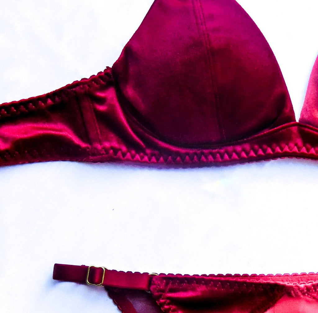 NATEA Prestige — Ensemble satin bordeaux, luxe et confiance